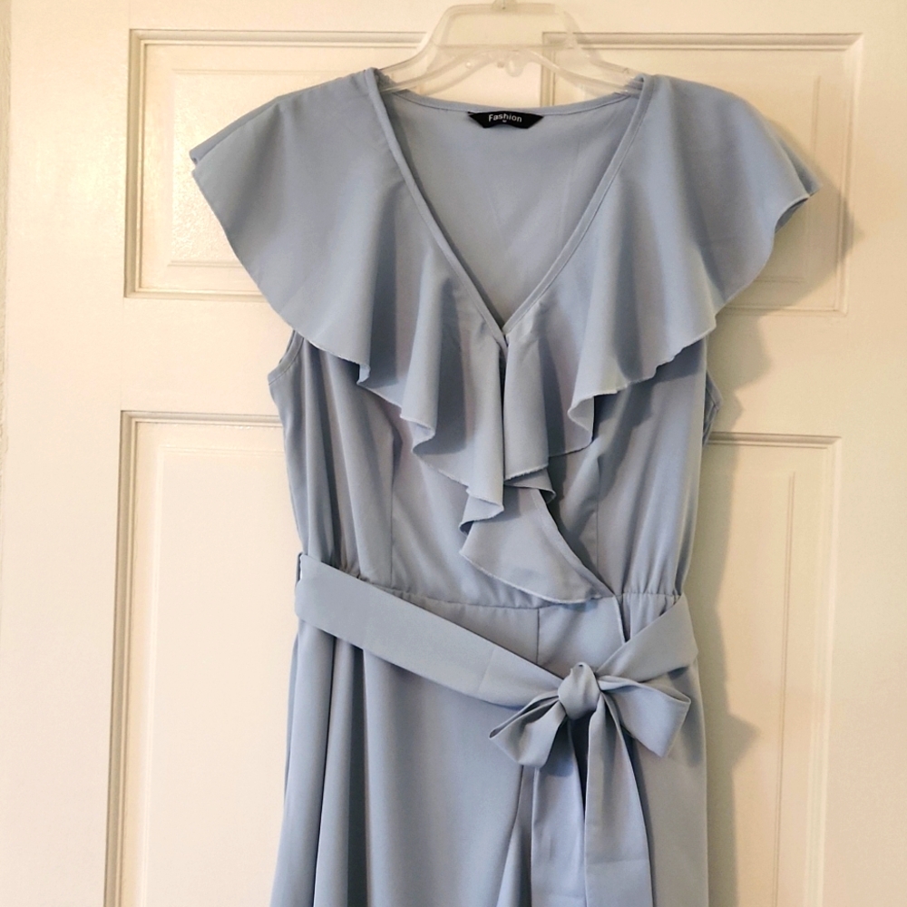 Wrap Ruffle Dress - Picture 3 of 7